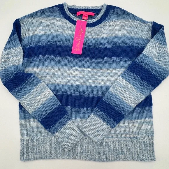 LILLY PULITZER - Elannie Sweater in Blue Ombre - Picture 3 of 9